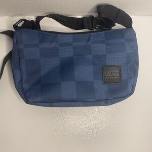 NWOT Vans Shorty Shoulder Crossbody Bag Purse Handbag Blue Teal Checkered